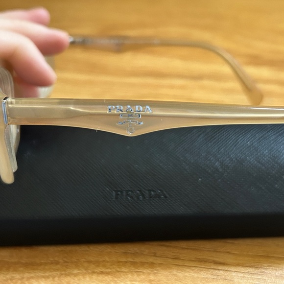 RARE translucent beige PRADA eyewear - Picture 6 of 13